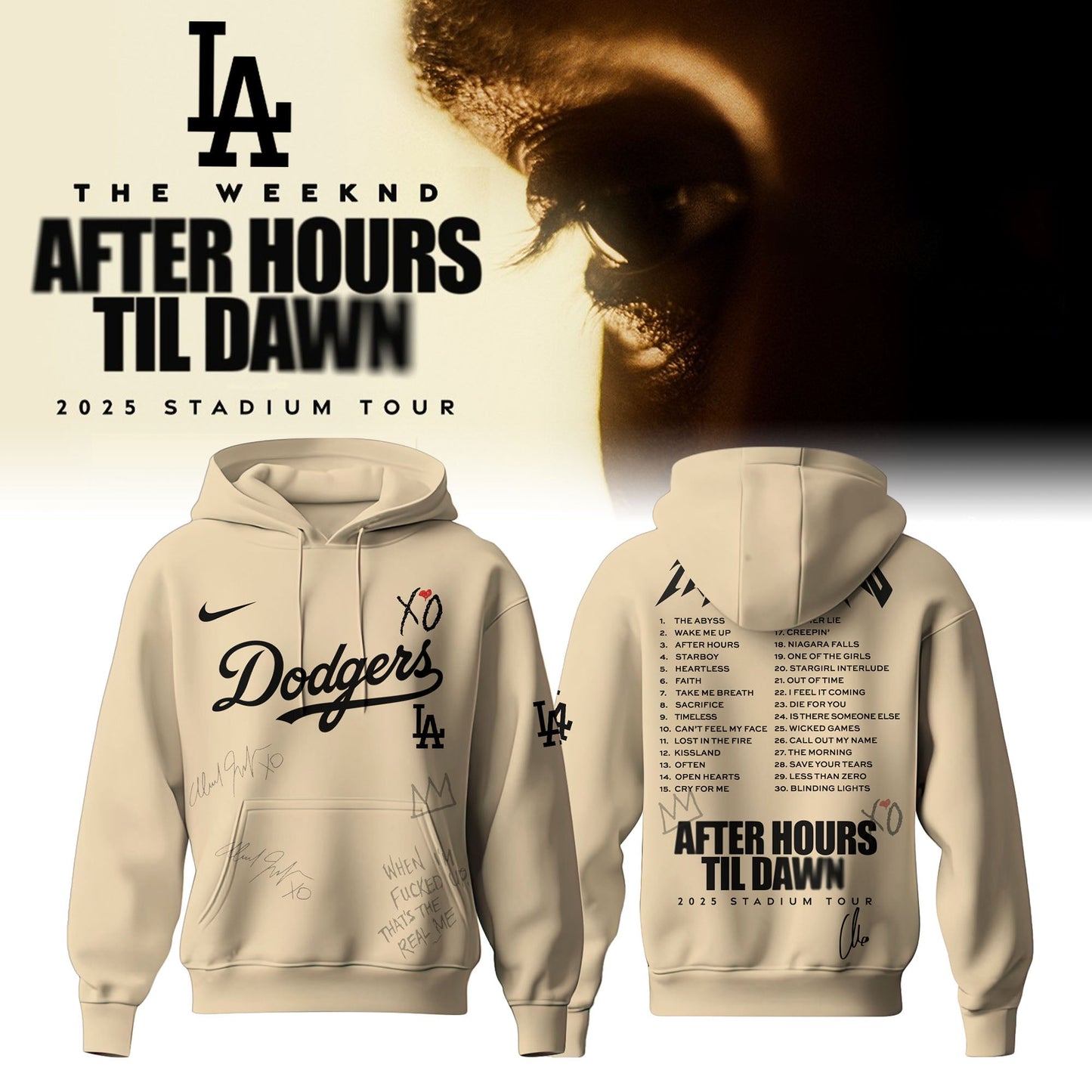 LAD x The Weeknd After Hours Til Dawn Hoodie Limited Edition (Kids & Adults)