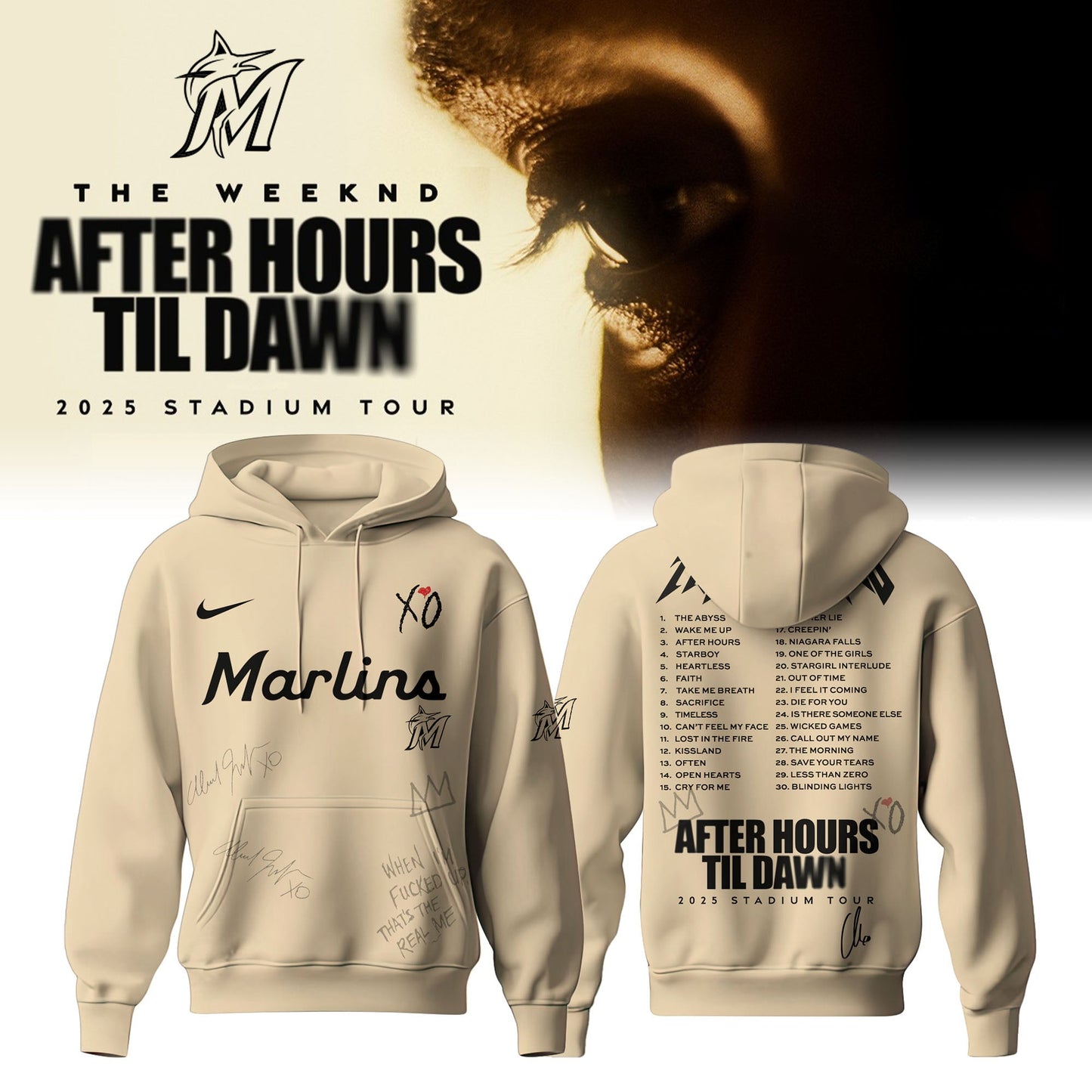 MIA x The Weeknd After Hours Til Dawn Hoodie Limited Edition (Kids & Adults)
