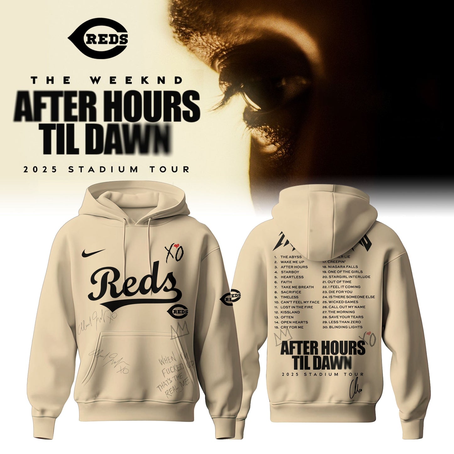 CIN x The Weeknd After Hours Til Dawn Hoodie Limited Edition (Kids & Adults)