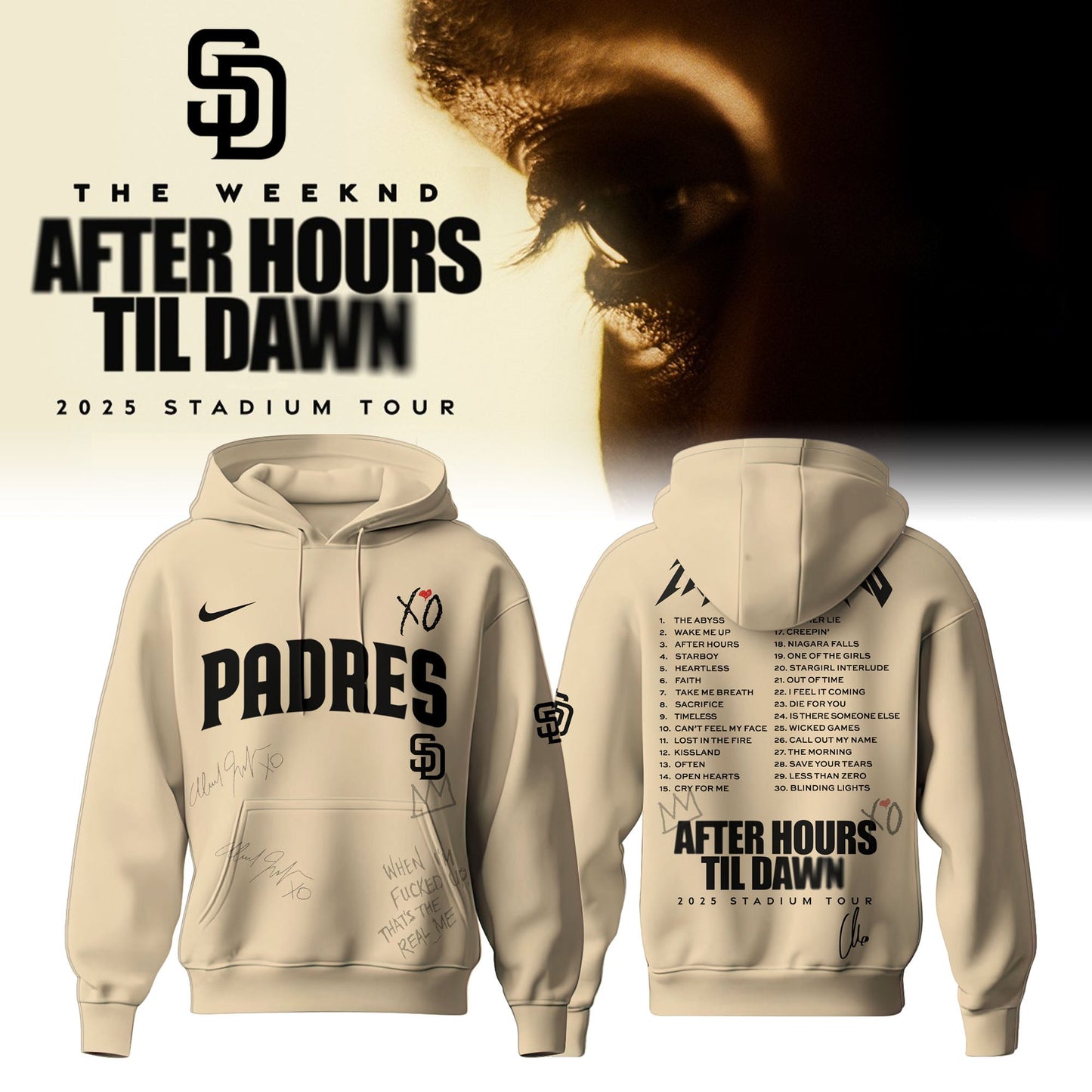 SF x The Weeknd After Hours Til Dawn Hoodie Limited Edition (Kids & Adults)