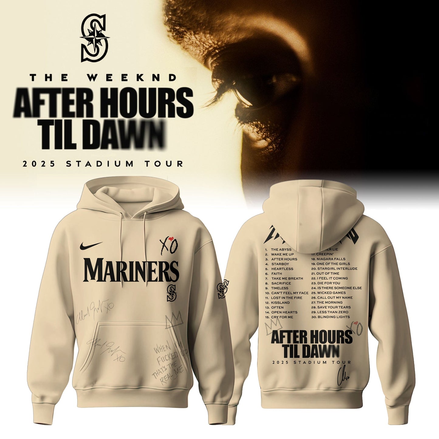 SEA x The Weeknd After Hours Til Dawn Hoodie Limited Edition (Kids & Adults)