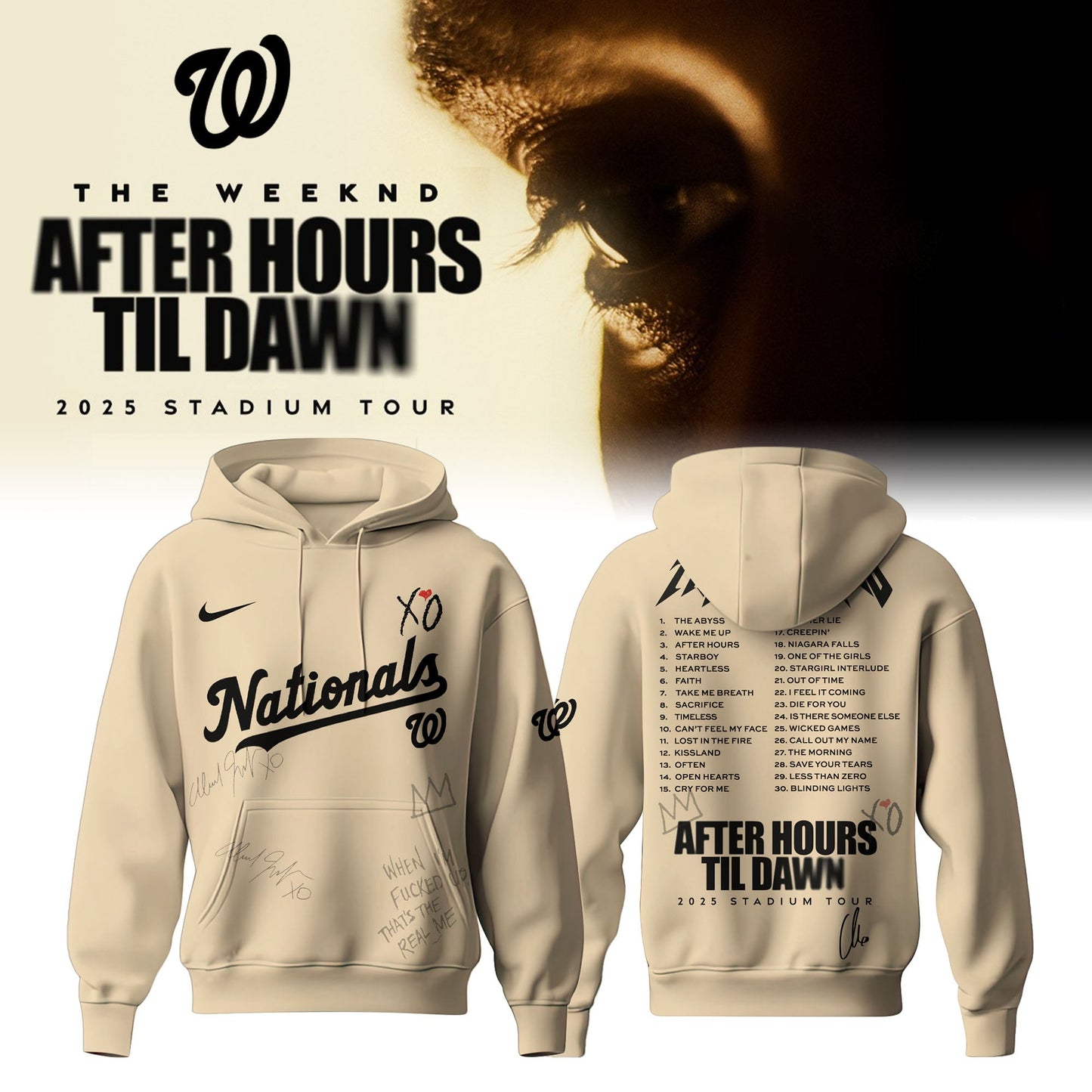 WSH x The Weeknd After Hours Til Dawn Hoodie Limited Edition (Kids & Adults)