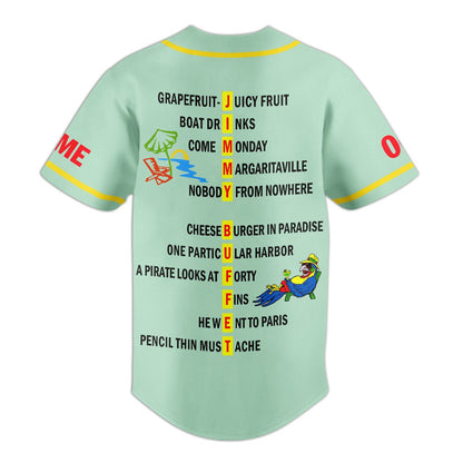 NEW PREMIUM JIMMY BUFFETT BASEBALL JERSEY
