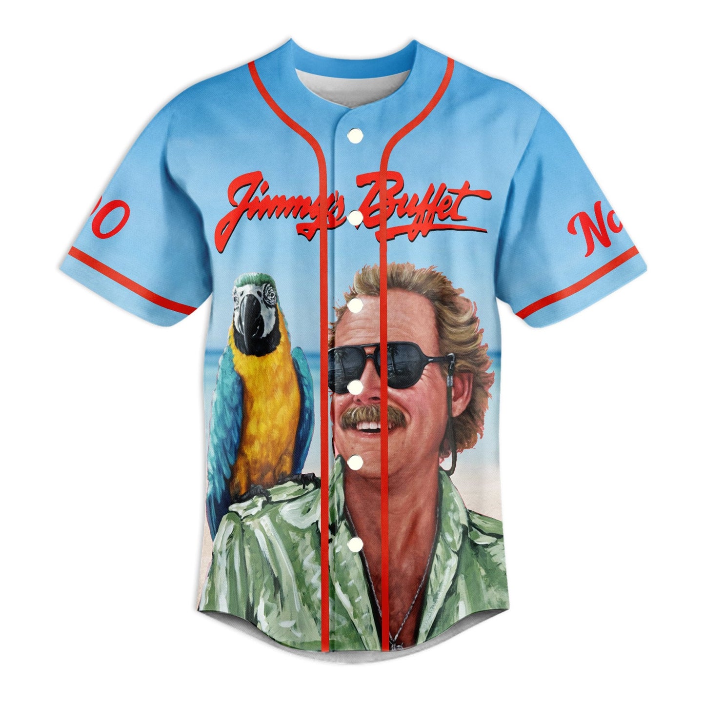 NEW PREMIUM JIMMY BUFFETT BASEBALL JERSEY