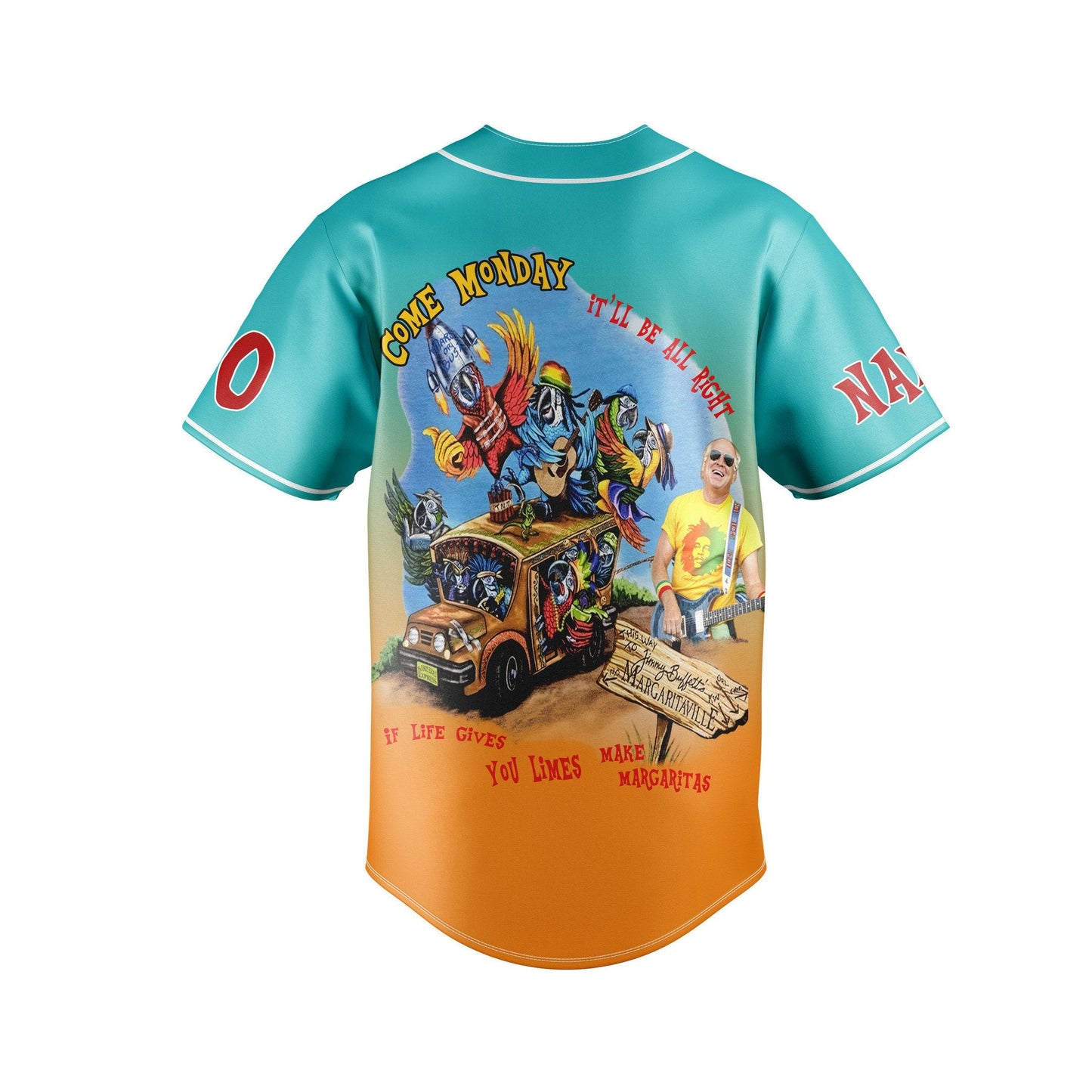 NEW PREMIUM JIMMY BUFFETT BASEBALL JERSEY