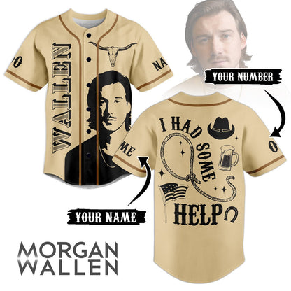 Morgan Wallen Baseball Jersey