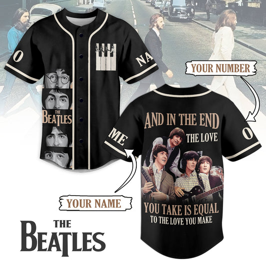 NEW PREMIUM THE BEATLES BASEBALL JERSEY