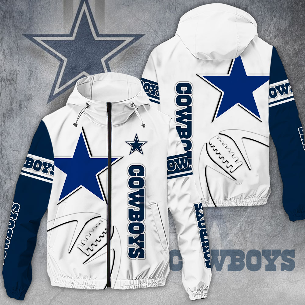 NEW PREMIUM DALLAS COWBOYS NFL WINDBREAKER JACKET