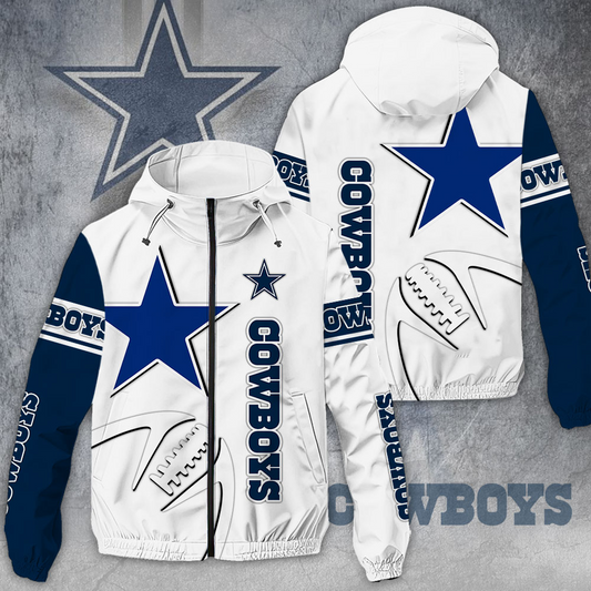 NEW PREMIUM DALLAS COWBOYS NFL WINDBREAKER JACKET