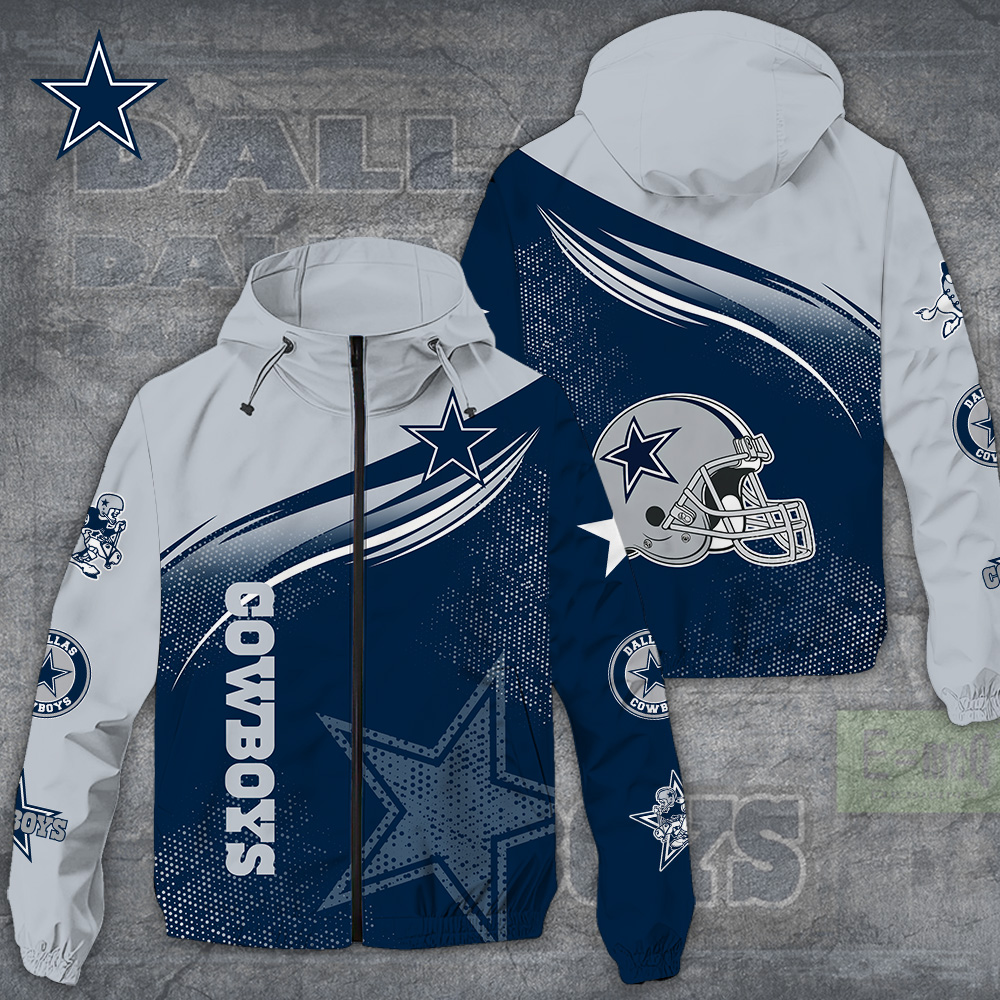 NEW PREMIUM DALLAS COWBOYS NFL WINDBREAKER JACKET