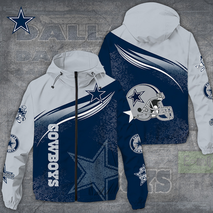 NEW PREMIUM DALLAS COWBOYS NFL WINDBREAKER JACKET