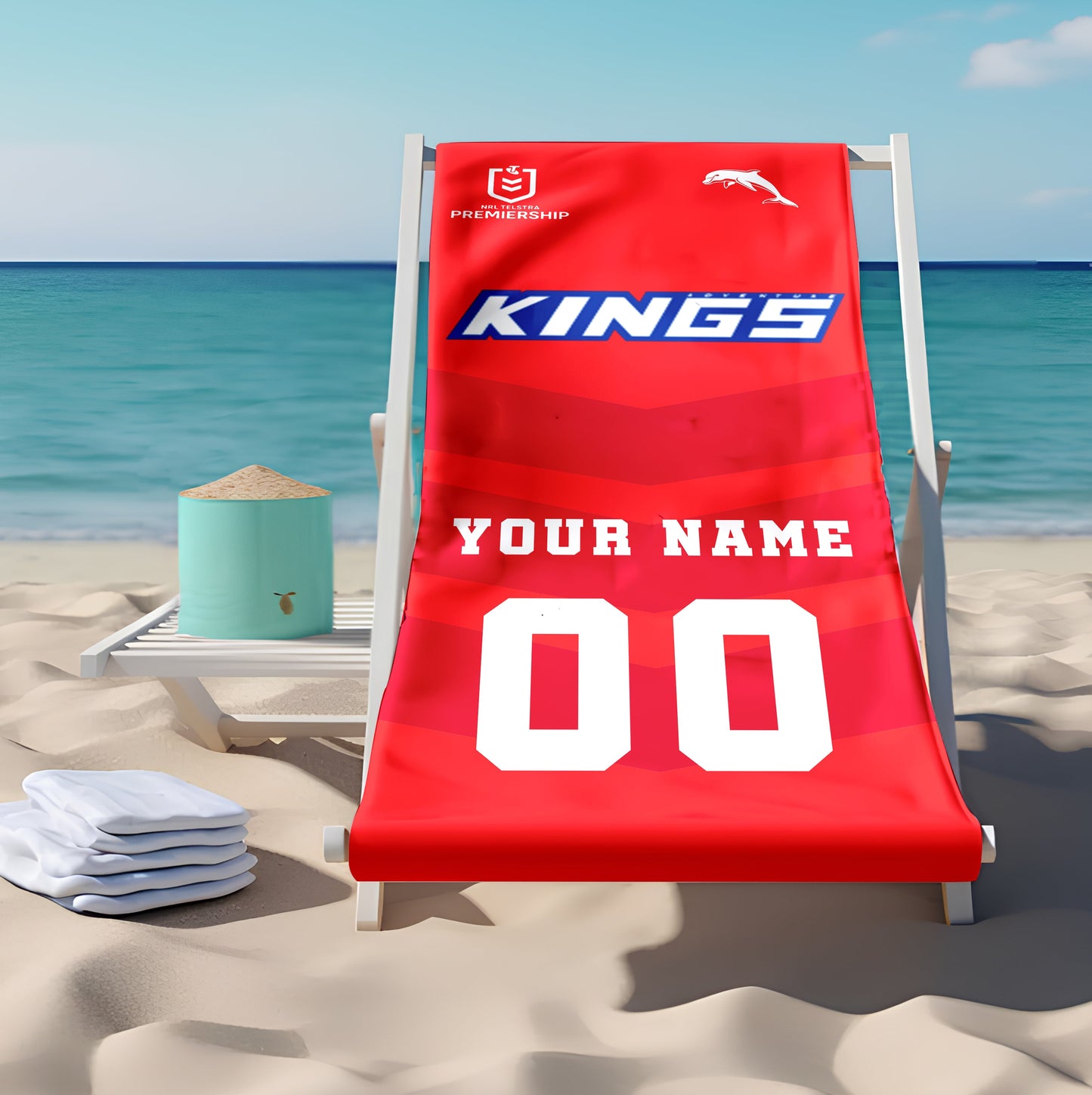 LIMITED EDITION - NEW 17 DPS PERSONALIZED BEACH TOWEL GIFT FOR FANS