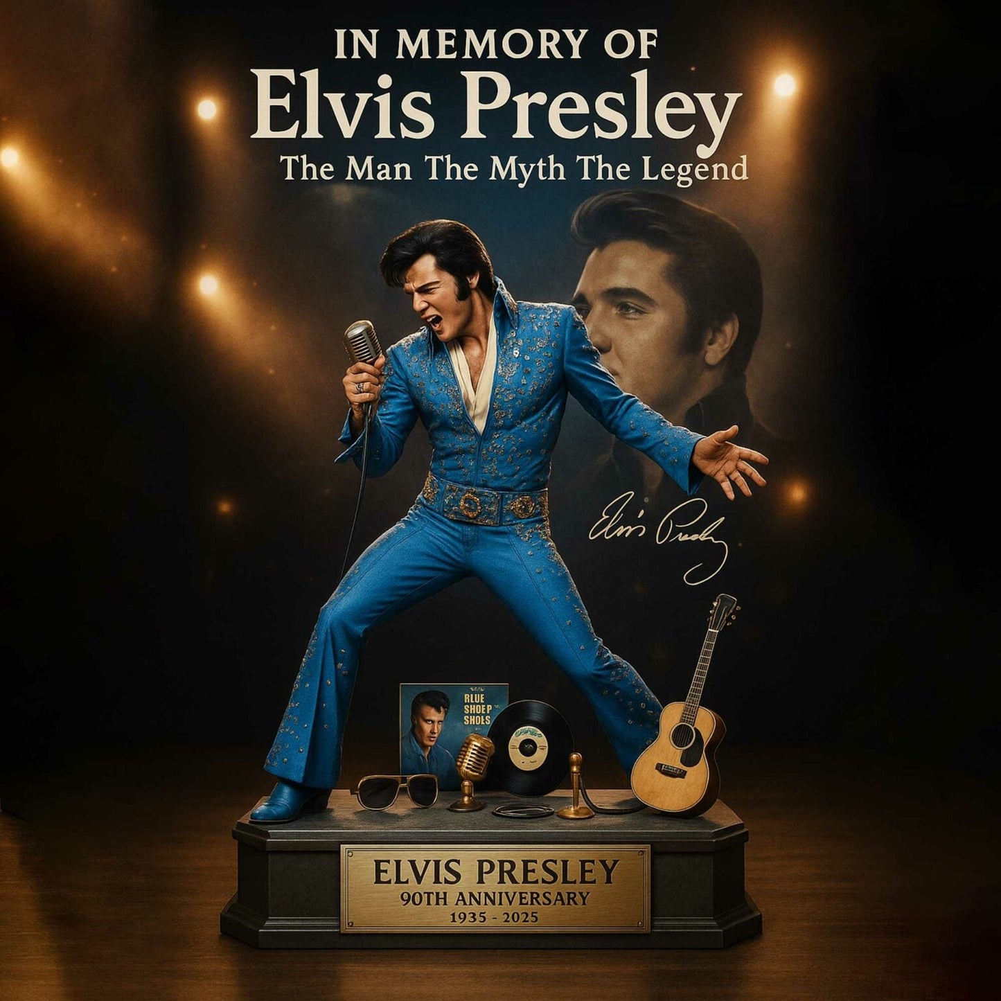 LIMITED EDITION – New Elvis Presley  Acrylic Block