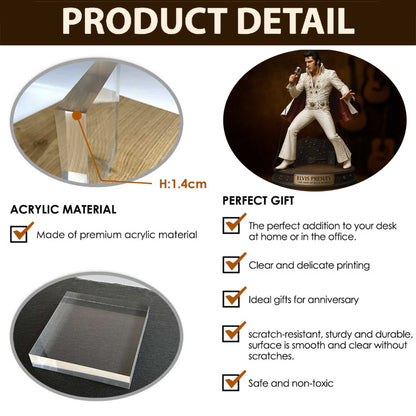 LIMITED EDITION – New Elvis Presley  Acrylic Block