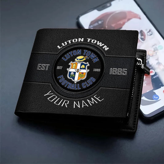 New EPL Customized Black & Brown Leather Wallet