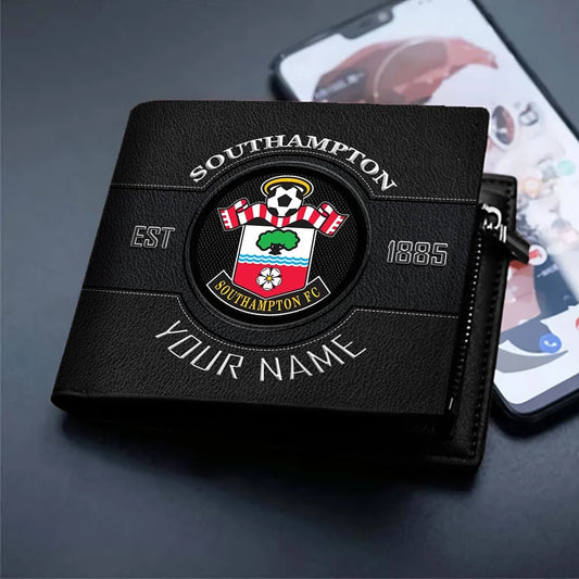 New EPL Customized Black & Brown Leather Wallet