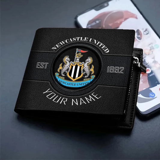 New EPL Customized Black & Brown Leather Wallet