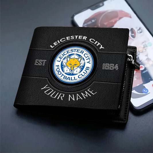 New EPL Customized Black & Brown Leather Wallet