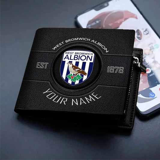 New EPL Customized Black & Brown Leather Wallet