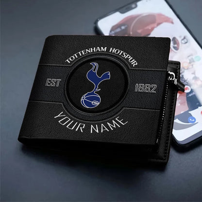 New EPL Customized Black & Brown Leather Wallet