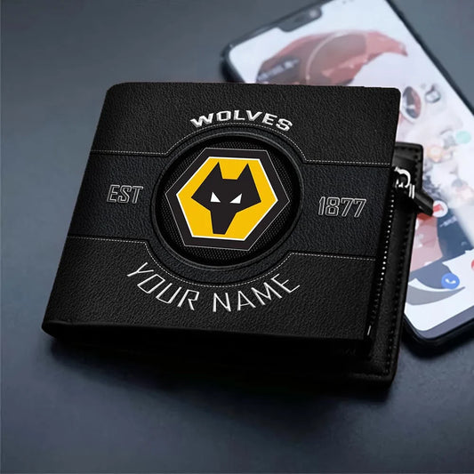 New EPL Customized Black & Brown Leather Wallet