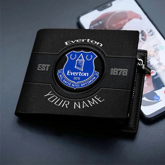 New EPL Customized Black & Brown Leather Wallet