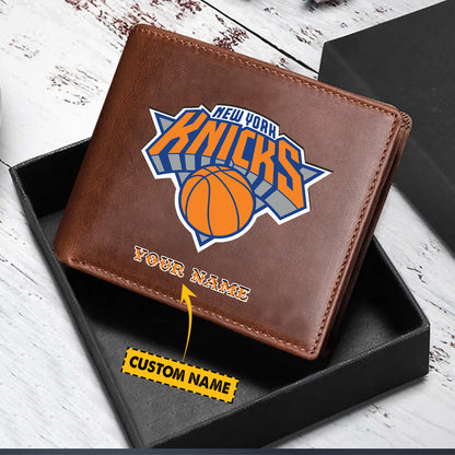 LIMITED EDITION - NEW CUSTOMIZED NBA04 NY NEW YORK KNICKS LEATHER WALLET