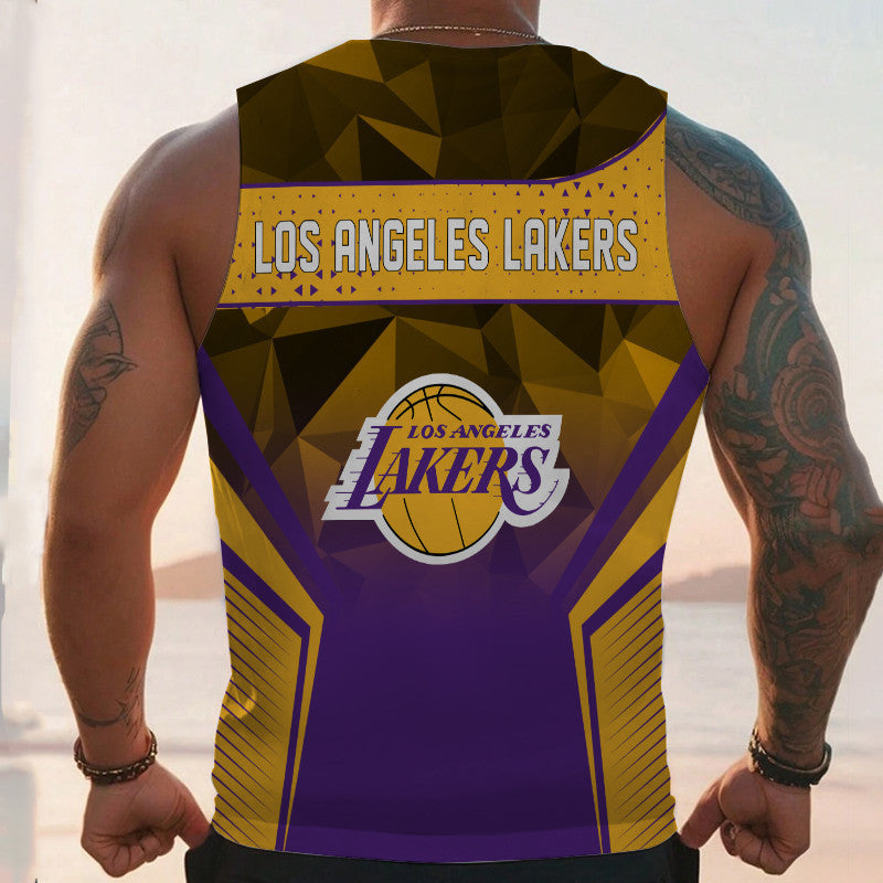 LIMITED EDITION - NEW CUSTOMIZED NBA09 LL LOS ANGELES LAKERS UNISEX TANK TOP