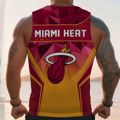 LIMITED EDITION - NEW CUSTOMIZED NBA20 MH MIAMI HEAT UNISEX TANK TOP