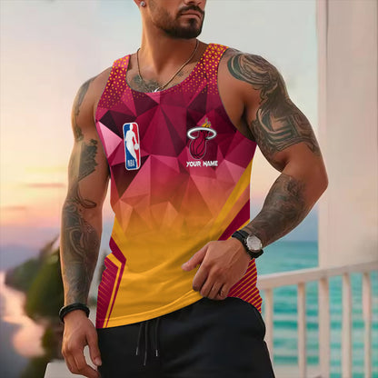 LIMITED EDITION - NEW CUSTOMIZED NBA20 MH MIAMI HEAT UNISEX TANK TOP