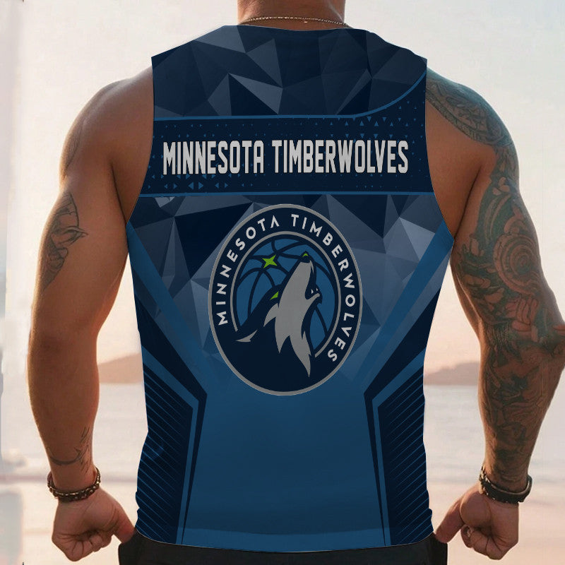 LIMITED EDITION - NEW CUSTOMIZED NBA05 MT MINNESOTA TIMBERWOLVES UNISEX TANK TOP