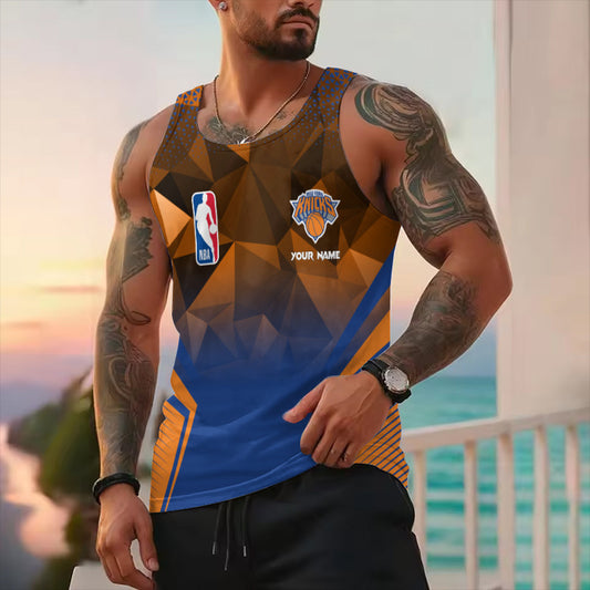 LIMITED EDITION - NEW CUSTOMIZED NBA04 NY NEW YORK KNICKS UNISEX TANK TOP