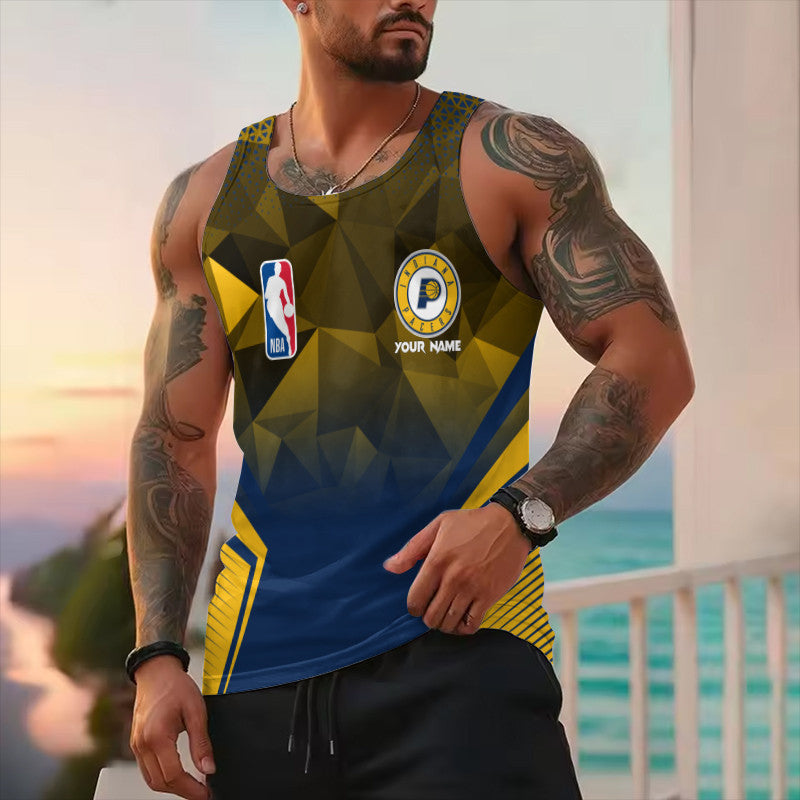 LIMITED EDITION - NEW CUSTOMIZED NBA06 IP INDIANA PACERS UNISEX TANK TOP