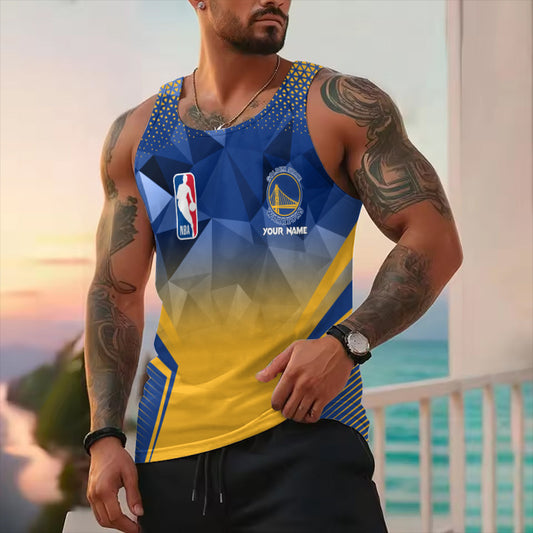 LIMITED EDITION - NEW CUSTOMIZED NBA12 GS GOLDEN STATE WARRIORS UNISEX TANK TOP