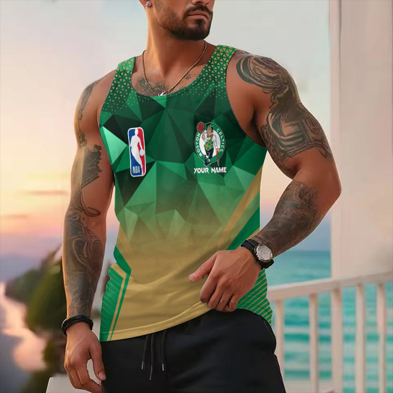 LIMITED EDITION - NEW CUSTOMIZED NBA03 BC BOSTON CELTICS UNISEX TANK TOP