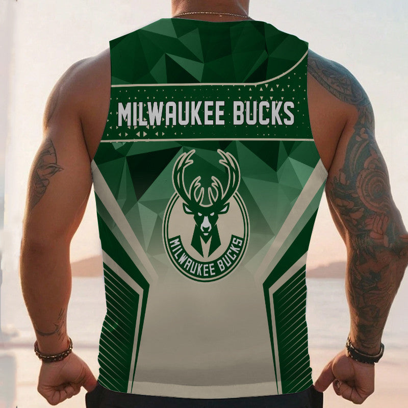 LIMITED EDITION - NEW CUSTOMIZED NBA11 MB MILWAUKEE BUCKS UNISEX TANK TOP
