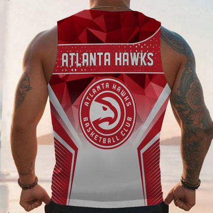 LIMITED EDITION - NEW CUSTOMIZED NBA17 AH ATLANTA HAWKS UNISEX TANK TOP