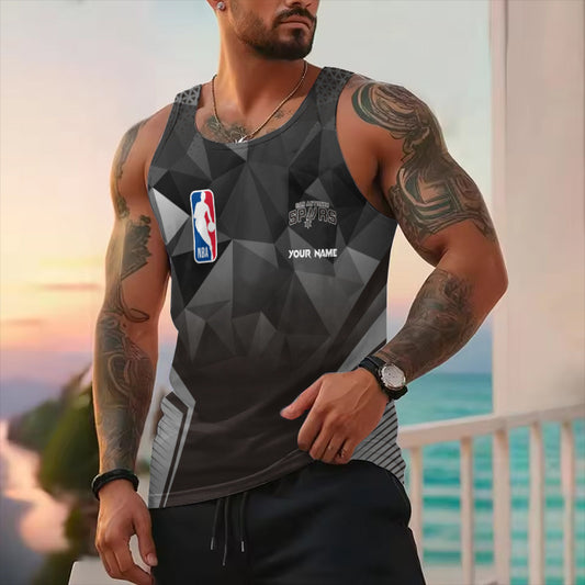 LIMITED EDITION - NEW CUSTOMIZED NBA23 SA SAN ANTONIO SPURS UNISEX TANK TOP