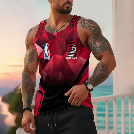 LIMITED EDITION - NEW CUSTOMIZED NBA22 PT PORTLAND TRAIL BLAZERS UNISEX TANK TOP