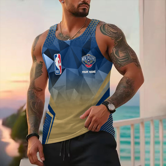 LIMITED EDITION - NEW CUSTOMIZED NBA30 NO NEW ORLEANS PELICANS UNISEX TANK TOP
