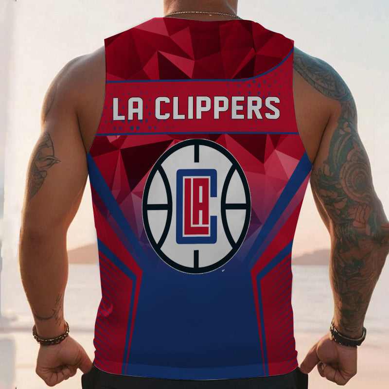 LIMITED EDITION - NEW CUSTOMIZED NBA10 LC LOS ANGELES CLIPPERS UNISEX TANK TOP