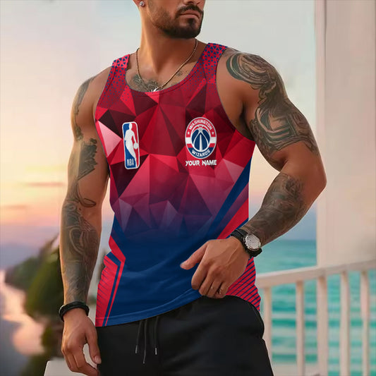 LIMITED EDITION - NEW CUSTOMIZED NBA28 WW WASHINGTON WIZARDS UNISEX TANK TOP