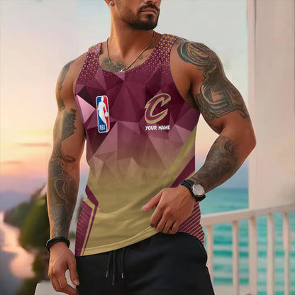 LIMITED EDITION - NEW CUSTOMIZED NBA02 CC CLEVELAND CAVALIERS UNISEX TANK TOP