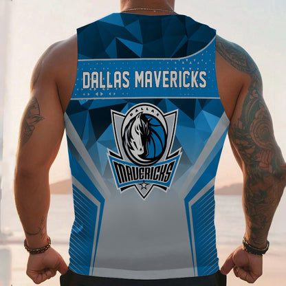 LIMITED EDITION - NEW CUSTOMIZED NBA18 DM DALLAS MAVERICKS UNISEX TANK TOP