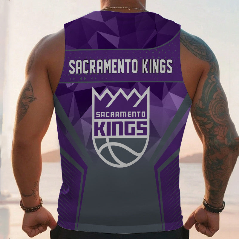 LIMITED EDITION - NEW CUSTOMIZED NBA16 SK SACRAMENTO KINGS UNISEX TANK TOP