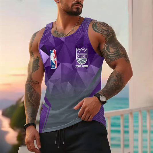 LIMITED EDITION - NEW CUSTOMIZED NBA16 SK SACRAMENTO KINGS UNISEX TANK TOP