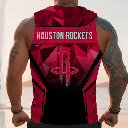 LIMITED EDITION - NEW CUSTOMIZED NBA07 HR HOUSTON ROCKETS UNISEX TANK TOP