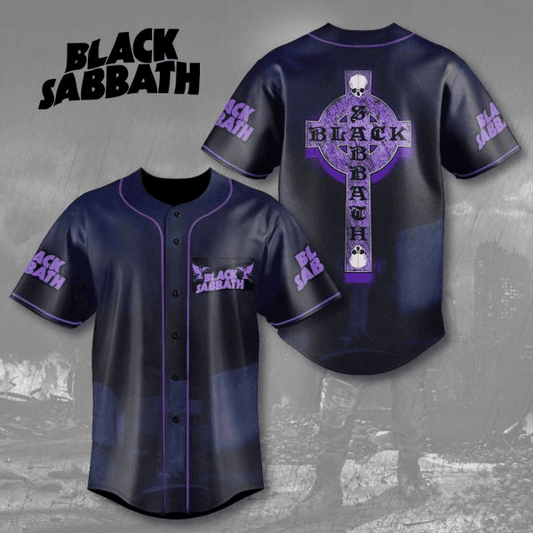 NEW PREMIUM BLACK SABBATH UNISEX BASEBALL JERSEY