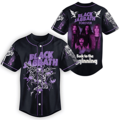NEW PREMIUM BLACK SABBATH UNISEX BASEBALL JERSEY