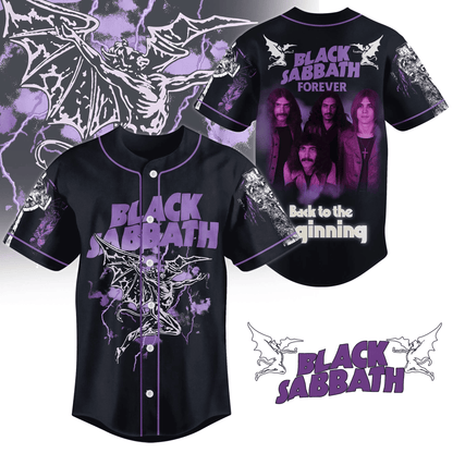 NEW PREMIUM BLACK SABBATH UNISEX BASEBALL JERSEY